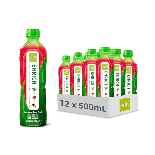 [812475011265] ALO DRINK ENRICH (ALO+POM+CRAN) 500ML/ 12CT