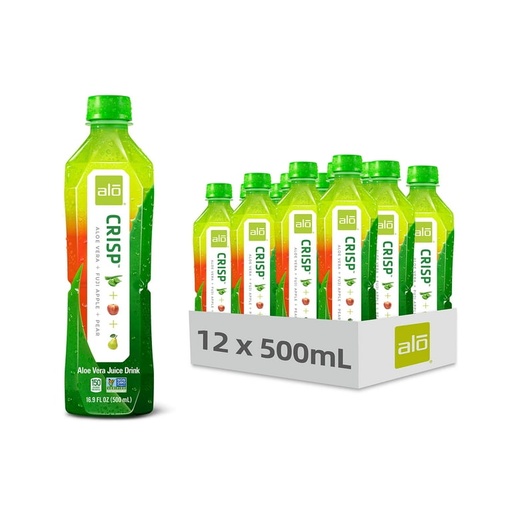 ALO CRISP(FIJI APPLE + PEAR) 500ML 12CT