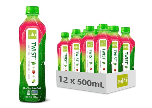 ALO TWIST (STRAWBERRY + LIME) 500mL 12CT #010