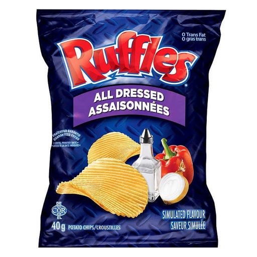 [060410221358] RUFFLES ALL DRESSED 40g 48CT