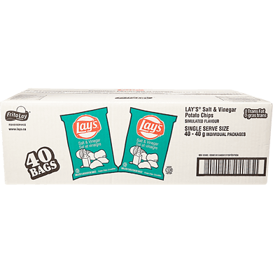 [060410221372] LAY'S SALT & VINEGAR 40g 40CT