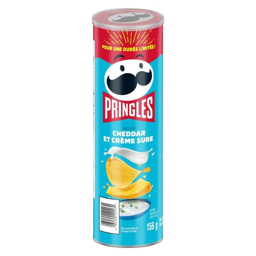 PRINGLES CHEDDAR & SOUR CREAM 156g