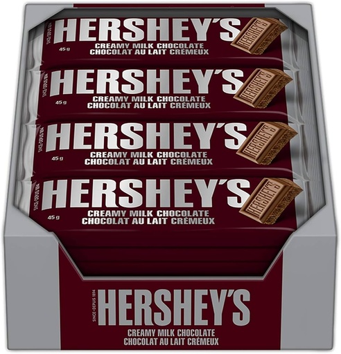 HERSHEY'S MILK CHOCOLATE 45g 36CT