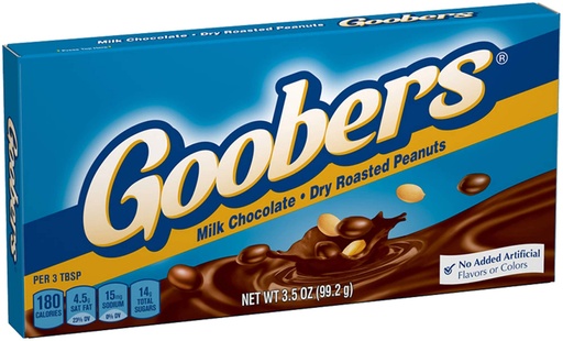 [099900178902] GOOBERS MILK CHOCOL. PEANUTS 3.5OZ