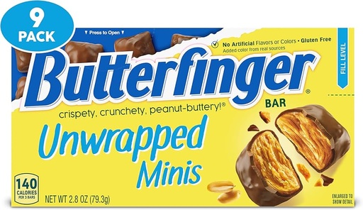 [14544] BUTTERFINGER UNWRAPPED MINIS THEAT BOX
