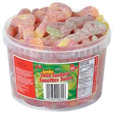 [055656206153] TOSUTA JUMBO SOUR SUCKERS TUB/ 60CT
