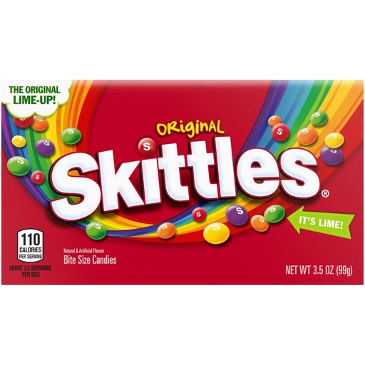 [1953] SKITTLES THEA. BOX ORIGINAL 3.5OZ