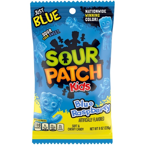 [1968D] SOUR PATCH KIDS BLUE RASPB. 8oz