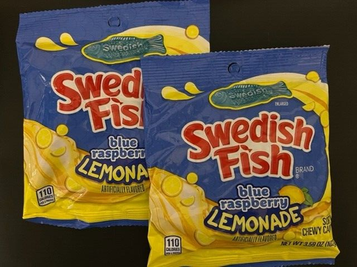 [1333] SWEDISH FISH BLUE RASP. LEMONADA 3.59oz (US)