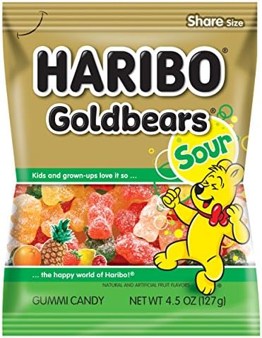 [042238312210] HARIBO SOUR GOLDBEARS 4.5oz
