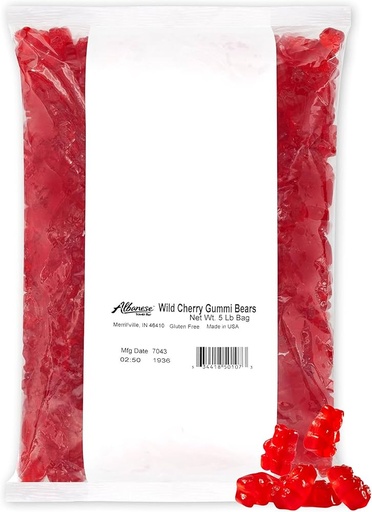 ALBAN. WILD CHERRY GUMMI BEARS 2.27KG