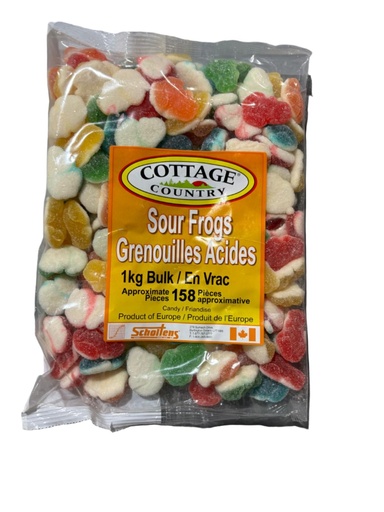 [8436546511601] COTTAGE COUNT. SOUR FROGS 1kg