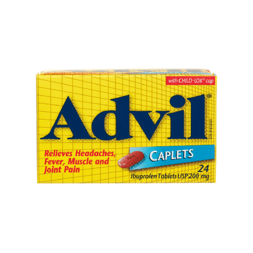 [4121] ADVIL CAPLETS 200MG/ 24CT