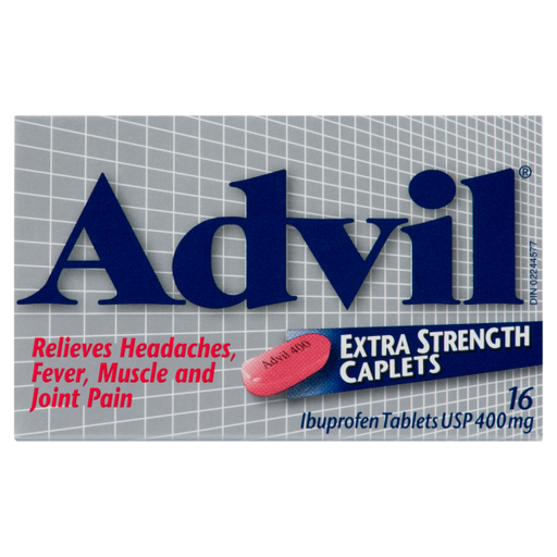 ADVIL EX -STR CAPLETS 400MG/ 16'S
