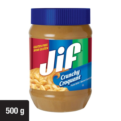 [JAM01591] JIF CRUNCHY PEANUT BUTTER 500g