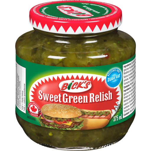 [05947708] BICK'S SWEET GREEN RELISH 375ML