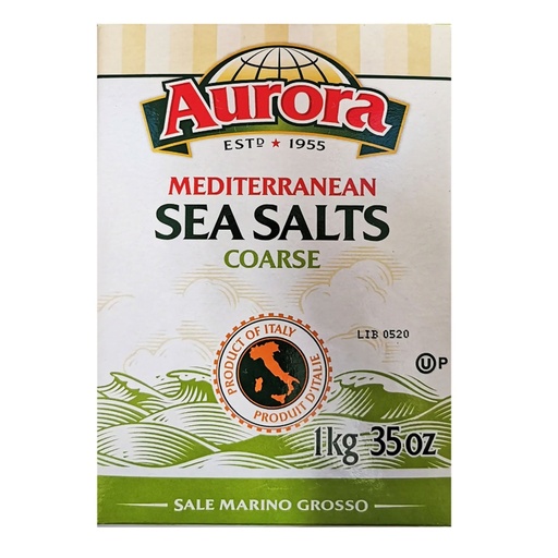 [061659012738] AURORA SEA SALT COARSE IODIZED 1KG