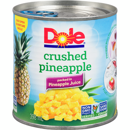 [065250006561] DOLE CRUSHED PINEAPPLE 398ML