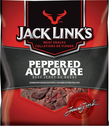 [017082117571] JACK LINK'S BEEF JERKY PEPPERED 80g