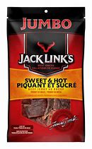 [J8860] JACK LINK'S JUMBO SWEET & HOT BEEF JERKY 230g