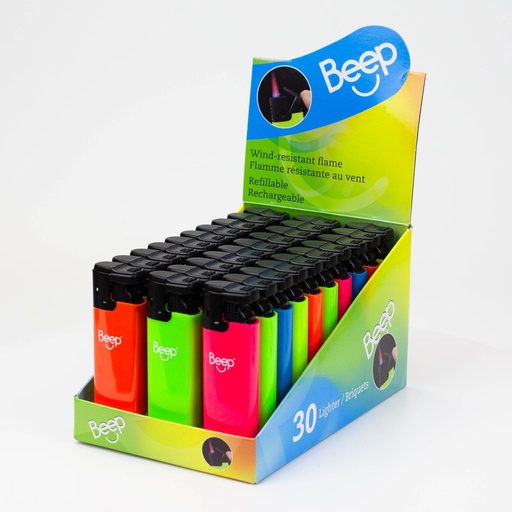 [30877318001897] BEEP LIGHTERS WINDPROOF 30PK XLC8590