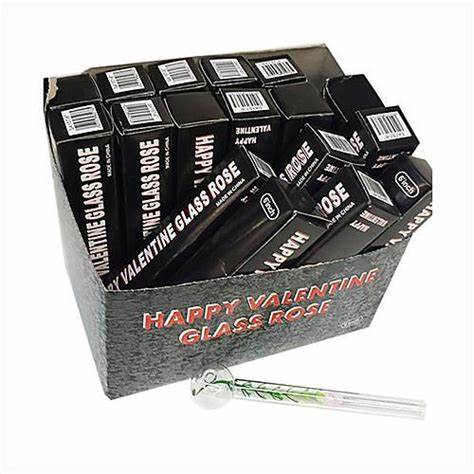 [S43] HAPPY VALENTINE GLASS TUBE 6''