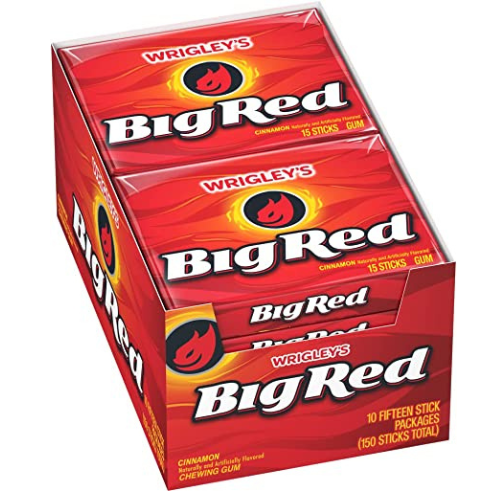 [1281C] WRIGLEY BIG RED GUM 12/10CT