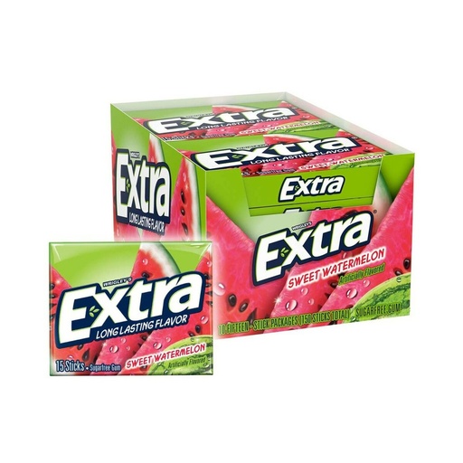 [1289c] EXTRA GUM SWEET WATERMELON 10PK