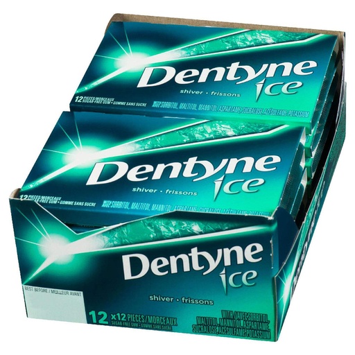 [057700329382] DENTYNE ICE SHIVER 12CT