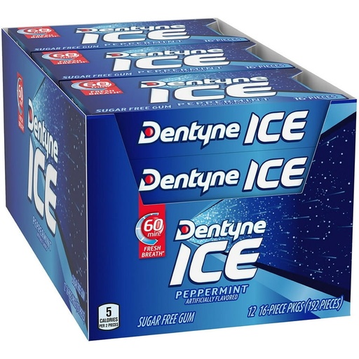 [057700329122] DENTYNE ICE PEPPERMINT 12CT