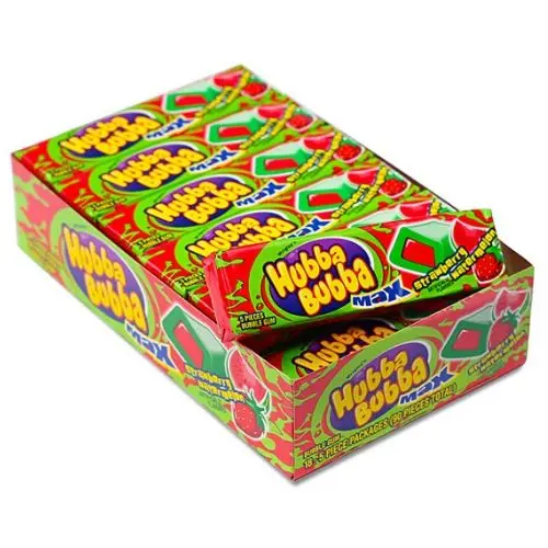 [064900200137] HUBBA BUBBA MAX STRAWBERRY - WATERMELON 18CT