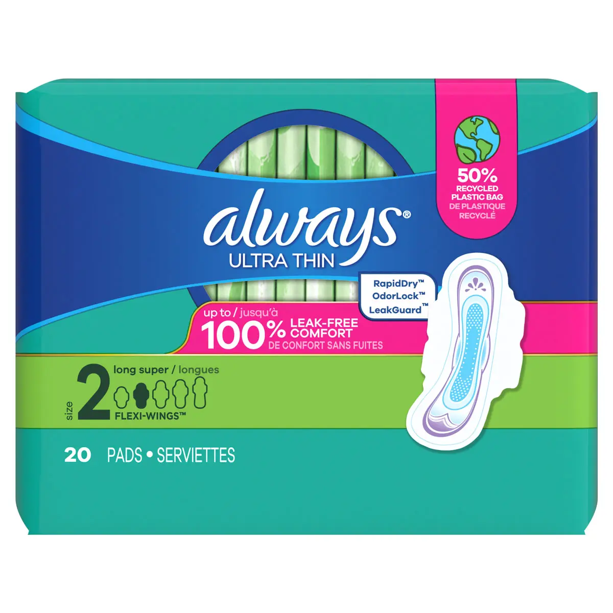 [3418] ALWAYS ULTRA THIN LONG SUPER FLEXI 20CT