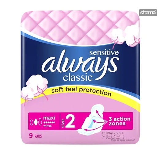 [H25948] ALWAYS CLASSIC SENSITIVE 9/PK