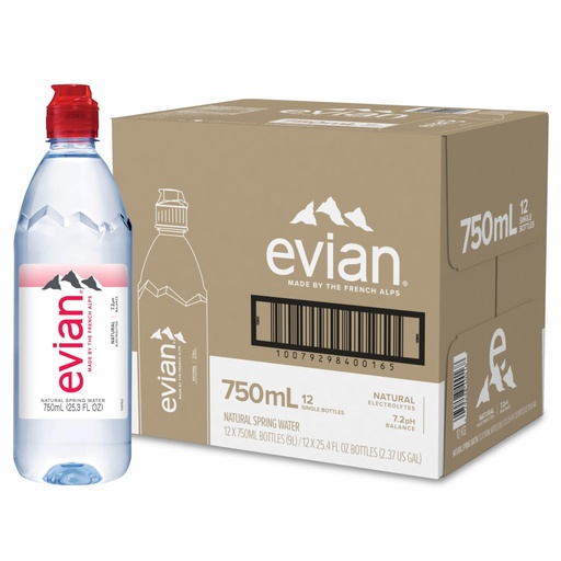 EVIAN WATER 750ML /12CT 