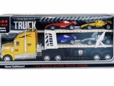 [919-67] Truck with race cars
