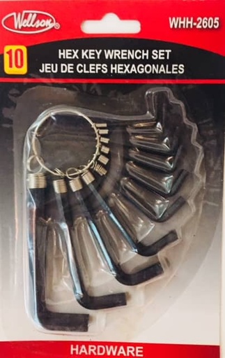 [WHH-2605] Hex keys 10pc