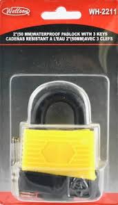 [WH-2211] WATERPROOF PADLOCK 50MM 
