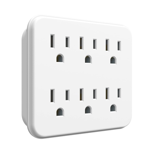[TS-21] 6-OUTLETS WALL ADAPTOR 