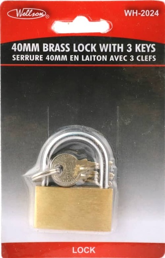 [063252363750] BRASS LOCK 40MM