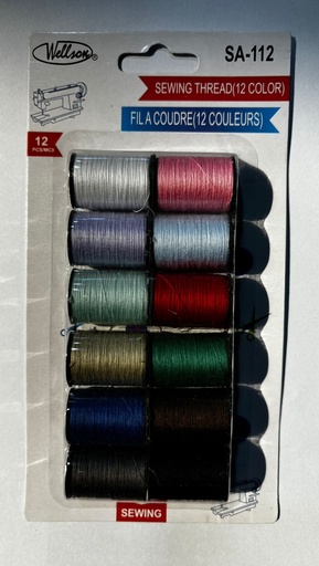 [063252374749] Sewing thread Assorted 12pcs