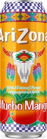 [906] ARIZONA MUCHO MANGO TEA KING 680ML/24PK (CA)