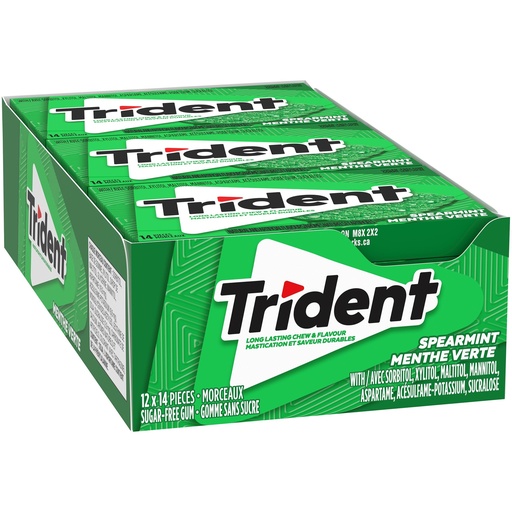 [057700225592] TRIDENT SUPER SPEARMINT /12PK