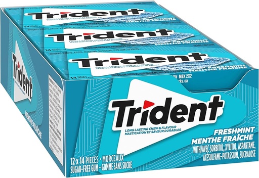 [057700225677] TRIDENT SUPER FRESHMINT /12PK