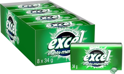 EXCEL MINTS SPEARMINT 8/CT