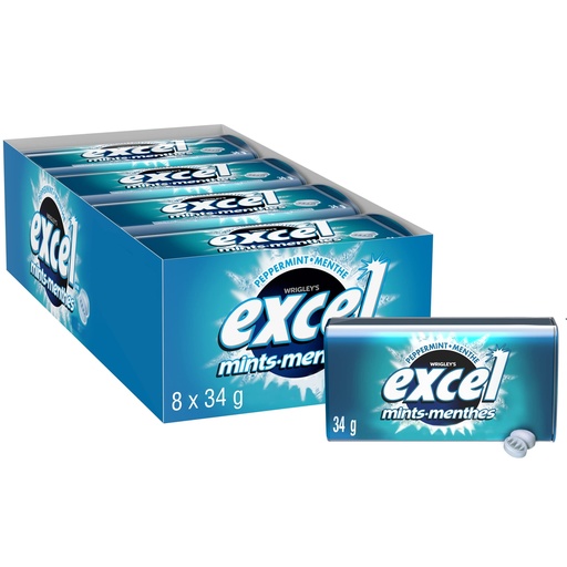 EXCEL MINT PEPPERMINT /8PK