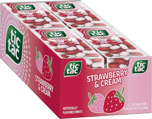 TIC TAC STRAWBERRY & CREME 12CT 