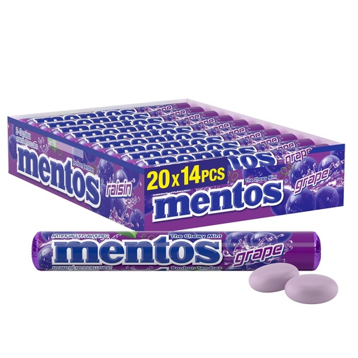 [871080096280] MENTOS GRAPE 20 CT