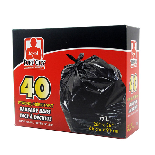 [5600054]  TUFF GUY GARBAGE BAGS 26"x36" / 40PK