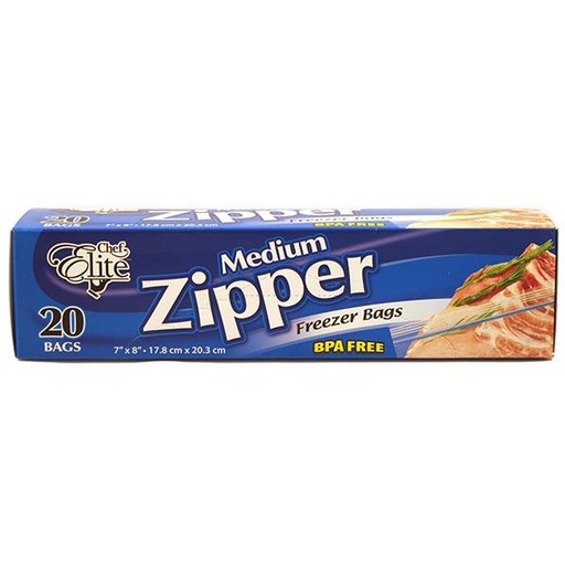 [5505250] ZIPPER BAGS 7"X8" /20PK 