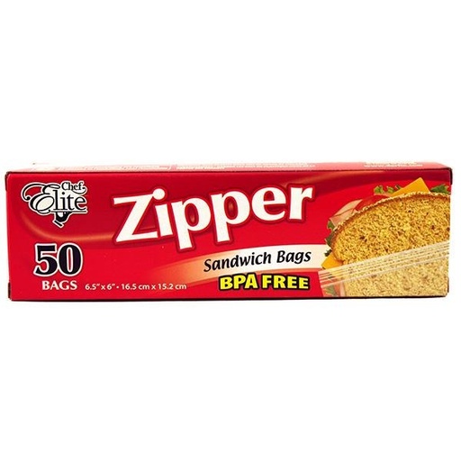 [5505230] ZIPPER BAGS 6.5"X6" /50PK